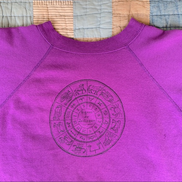 Vintage 1970’s Zodiac Signs Raglan Sweatshirt - Picture 2 of 4